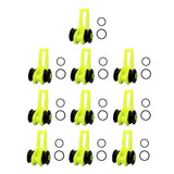Maxbell 4x10x Fishing Hooks Keeper Hook Keeper for Lures Mini Fishing Rod Hook Keepers green