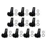 Maxbell 2x10x Fishing Hooks Keeper Hook Keeper for Lures Mini Fishing Rod Hook Keepers black