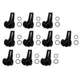 Maxbell 3x10x Fishing Hooks Keeper Hook Keeper for Lures Mini Fishing Rod Hook Keepers black