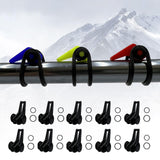 Maxbell 4x10x Fishing Hooks Keeper Hook Keeper for Lures Mini Fishing Rod Hook Keepers black