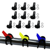 Maxbell 3x10x Fishing Hooks Keeper Hook Keeper for Lures Mini Fishing Rod Hook Keepers black