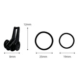Maxbell 3x10x Fishing Hooks Keeper Hook Keeper for Lures Mini Fishing Rod Hook Keepers black