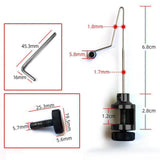 Maxbell 4xFishing Hook Remover Removal Tool Portable Line Knot Picker Unhooking Device Black