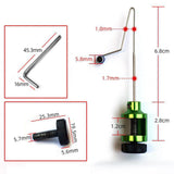 Maxbell 4xFishing Hook Remover Removal Tool Portable Line Knot Picker Unhooking Device Black