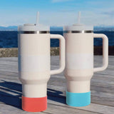 Maxbell 2xWater Bottle Bottom Sleeve Practical Scratch Resistant Durable Silicone Boot Blue