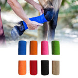 Maxbell 4xVet Wrap 4 inch Wide Non Woven Elastic Self Adherent Wrap for Dogs Pet Ankle Blue