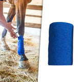 Maxbell 2xVet Wrap 4 inch Wide Non Woven Elastic Self Adherent Wrap for Dogs Pet Ankle Blue