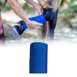 Maxbell 2xVet Wrap 4 inch Wide Non Woven Elastic Self Adherent Wrap for Dogs Pet Ankle Blue