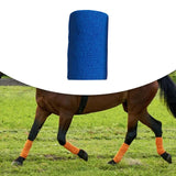 Maxbell 2xVet Wrap 4 inch Wide Non Woven Elastic Self Adherent Wrap for Dogs Pet Ankle Blue