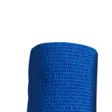 Maxbell 3xVet Wrap 4 inch Wide Non Woven Elastic Self Adherent Wrap for Dogs Pet Ankle Blue