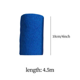 Maxbell 2xVet Wrap 4 inch Wide Non Woven Elastic Self Adherent Wrap for Dogs Pet Ankle Blue