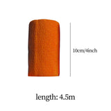 Maxbell 2xVet Wrap 4 inch Wide Non Woven Elastic Self Adherent Wrap for Dogs Pet Ankle Orange