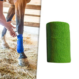 Maxbell 4xVet Wrap 4 inch Wide Non Woven Elastic Self Adherent Wrap for Dogs Pet Ankle Green