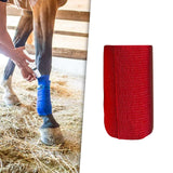 Maxbell 2xVet Wrap 4 inch Wide Non Woven Elastic Self Adherent Wrap for Dogs Pet Ankle Red