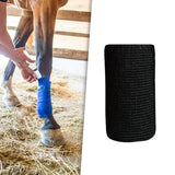 Maxbell 3xVet Wrap 4 inch Wide Non Woven Elastic Self Adherent Wrap for Dogs Pet Ankle Black