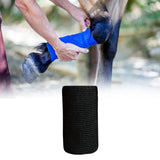 Maxbell 2xVet Wrap 4 inch Wide Non Woven Elastic Self Adherent Wrap for Dogs Pet Ankle Black