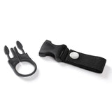 Maxbell 3xBottle Hanging Buckle Clip Water Bottle Ring Holder Keychain Belt for Hiking Black