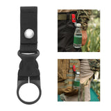 Maxbell 3xBottle Hanging Buckle Clip Water Bottle Ring Holder Keychain Belt for Hiking Black