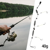 Maxbell 3xBait Cage for Fishing Long Range Throw Fishing Hooks Fishing Accessories 40g