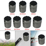 Maxbell 4xFishing Rod Butt Cap Black Easy to Install End Cover Repair Building 24mm