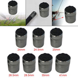 Maxbell 4xFishing Rod Butt Cap Black Easy to Install End Cover Repair Building 24mm