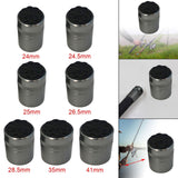 Maxbell 4xFishing Rod Butt Cap Black Easy to Install End Cover Repair Building 24mm