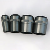 Maxbell 3xFishing Rod Butt Cap Black Easy to Install End Cover Repair Building 24.5mm