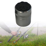 Maxbell 2xFishing Rod Butt Cap Black Easy to Install End Cover Repair Building 24.5mm