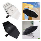 Maxbell 4xAutomatic Folding Umbrella Men Travel Umbrella for Trips Outdoor Beach White