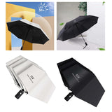 Maxbell 5xAutomatic Folding Umbrella Men Travel Umbrella for Trips Outdoor Beach White