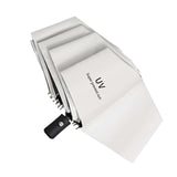 Maxbell 2xAutomatic Folding Umbrella Men Travel Umbrella for Trips Outdoor Beach White