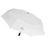 Maxbell 6xAutomatic Folding Umbrella Men Travel Umbrella for Trips Outdoor Beach White