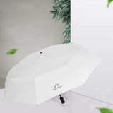 Maxbell 2xAutomatic Folding Umbrella Men Travel Umbrella for Trips Outdoor Beach White