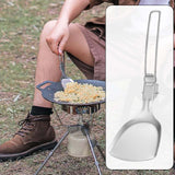 Maxbell 2xOutdoor Tableware Flatware Reusable Camping Utensil for Hiking Home Backpack Spatula