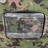 Maxbell 2xClear Inner Bag Makeup Bag Women Tote Bag for Outdoor Travel 17cmx12cmx5cm