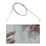 Maxbell 3xTube Cleaning Brush Stainless Steel Flexible Drain Dredge Piping Accessories