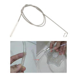 Maxbell 4xTube Cleaning Brush Stainless Steel Flexible Drain Dredge Piping Accessories