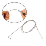 Maxbell 3xTube Cleaning Brush Stainless Steel Flexible Drain Dredge Piping Accessories