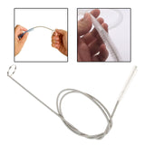 Maxbell 3xTube Cleaning Brush Stainless Steel Flexible Drain Dredge Piping Accessories