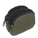 Maxbell 4xCoin Purse with Belt Loop Double Layer Waterproof Multifunctional Coin Pouch Green