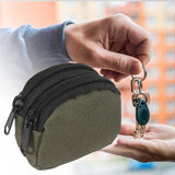Maxbell 3xCoin Purse with Belt Loop Double Layer Waterproof Multifunctional Coin Pouch Green