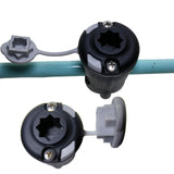 Maxbell 2xKayak Rail Mount Wear Resistant for 12mm-38mm Round or Square Rail for Canoe