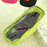 Maxbell 3xTravel Shoe Bag for Packing Oxford Fabric with Zipper Lightweight Shoe Pouch Green