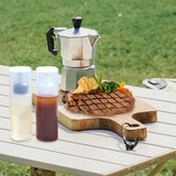 Maxbell 2xCamping Squeeze Oil Bottle Condiment Bottles for Home Frying Syrup black S