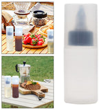 Maxbell 3xCamping Squeeze Oil Bottle Condiment Bottles for Home Frying Syrup black S