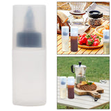 Maxbell 3xCamping Squeeze Oil Bottle Condiment Bottles for Home Frying Syrup black S
