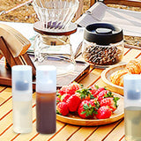Maxbell 4xCamping Squeeze Oil Bottle Condiment Bottles for Home Frying Syrup white L
