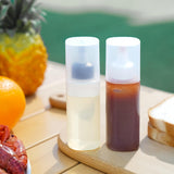 Maxbell 4xCamping Squeeze Oil Bottle Condiment Bottles for Home Frying Syrup white L