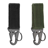 Maxbell 4xNylon Duty Belt Keepers with Key Holder Key Ring Holder Nylon Webbing Buckle Black