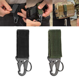 Maxbell 3xNylon Duty Belt Keepers with Key Holder Key Ring Holder Nylon Webbing Buckle Black